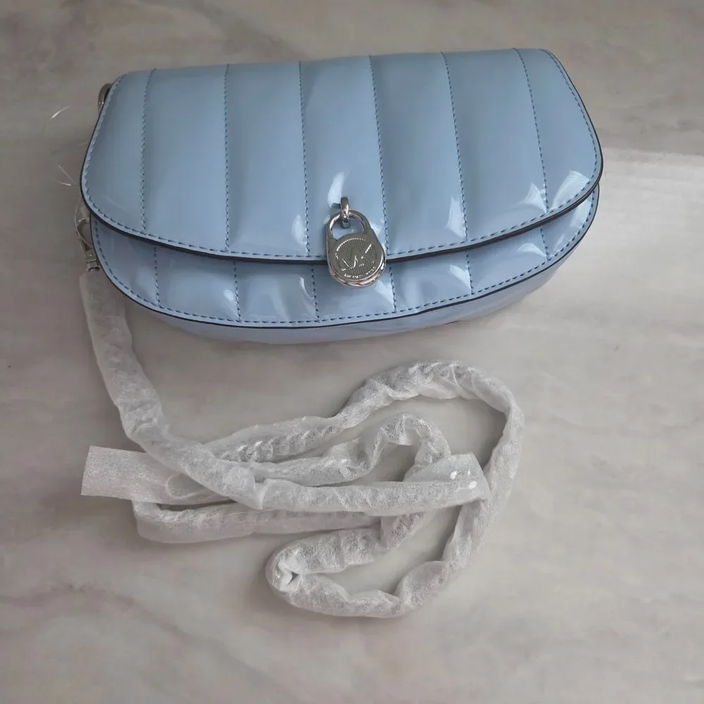 Michael Kors Blue Quilted Shoulder Bag - Picture 10 of 11
